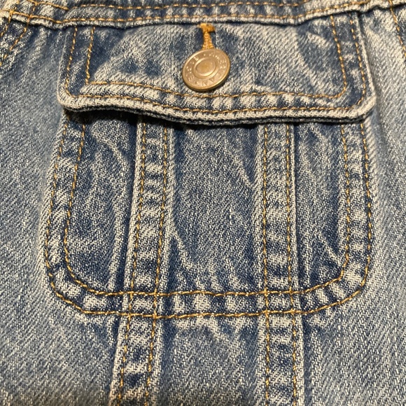 American Eagle Classic Cropped Denim Vest - XL - Picture 5 of 12